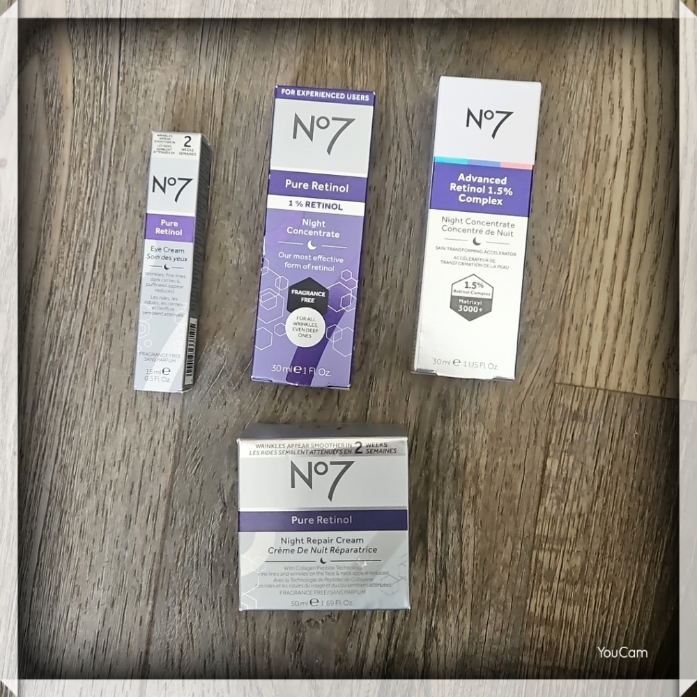 No 7 Pure Retinol Skincare Lot NWT